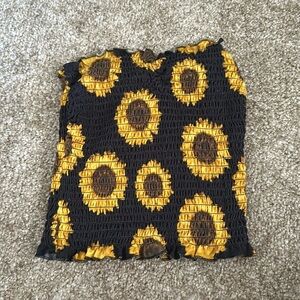 Sunflower Strapless Top